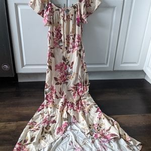 Stunning Band of Gypsies dress brand new size small romantic maxi wrap look